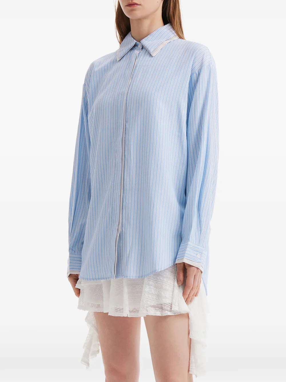 tout a coup Gestreept blouse Blauw