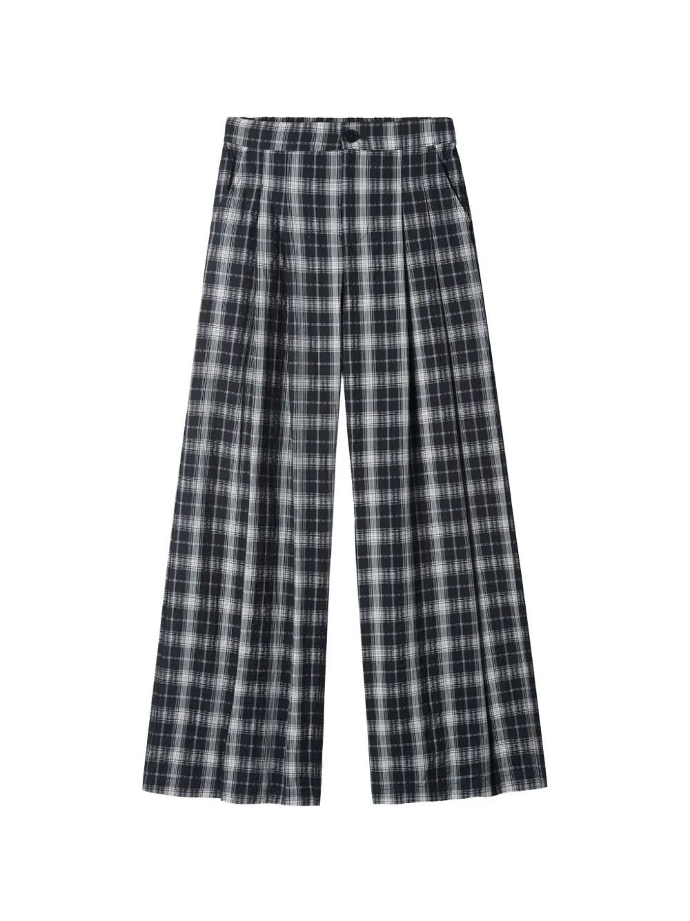 tout a coup Pantaloni a quadri - Nero