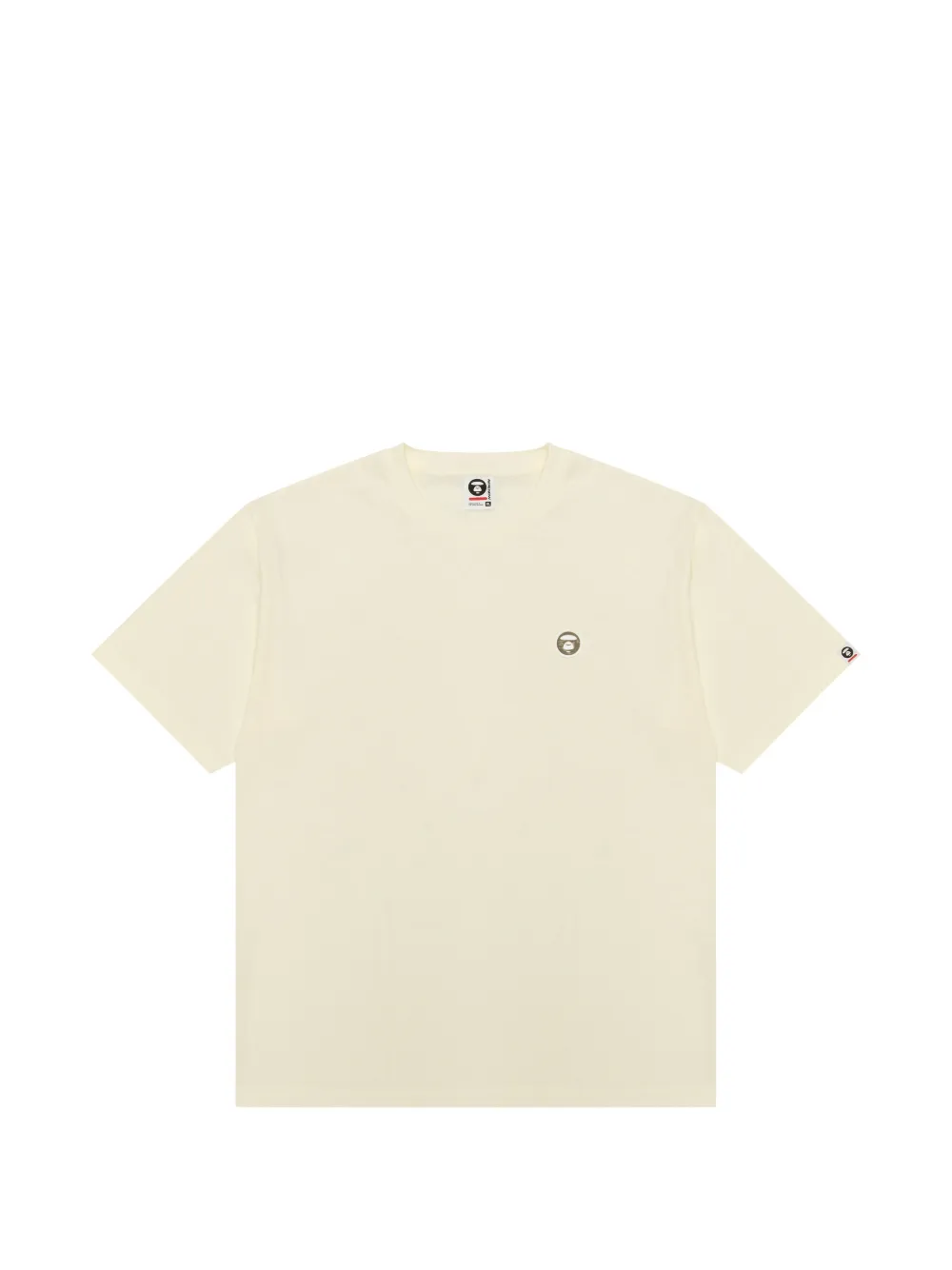 AAPE BY *A BATHING APE® T-shirt con applicazione logo - Toni neutri