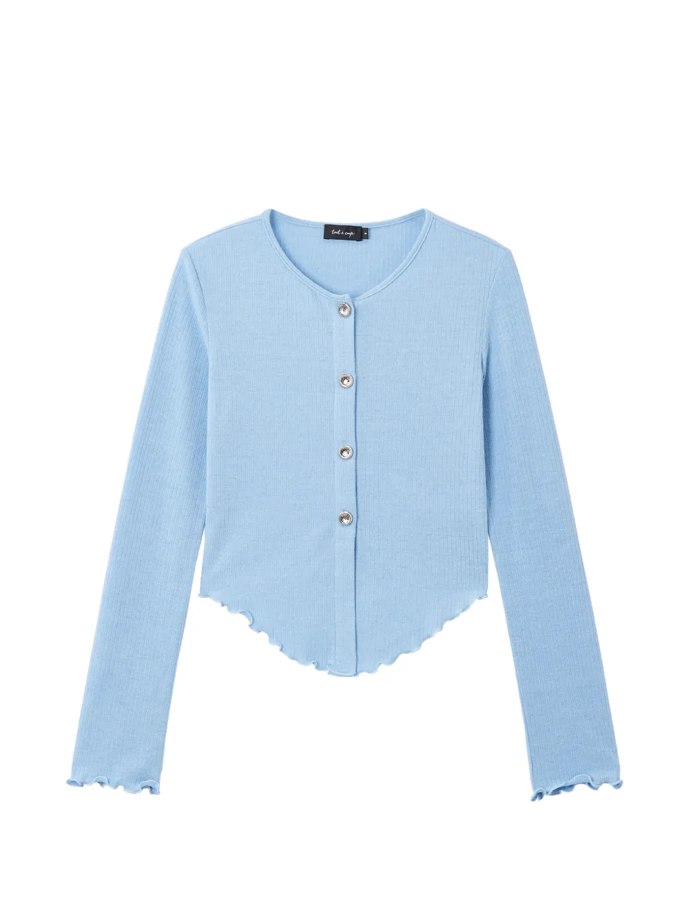 tout a coup Cardigan con ruches - Blu