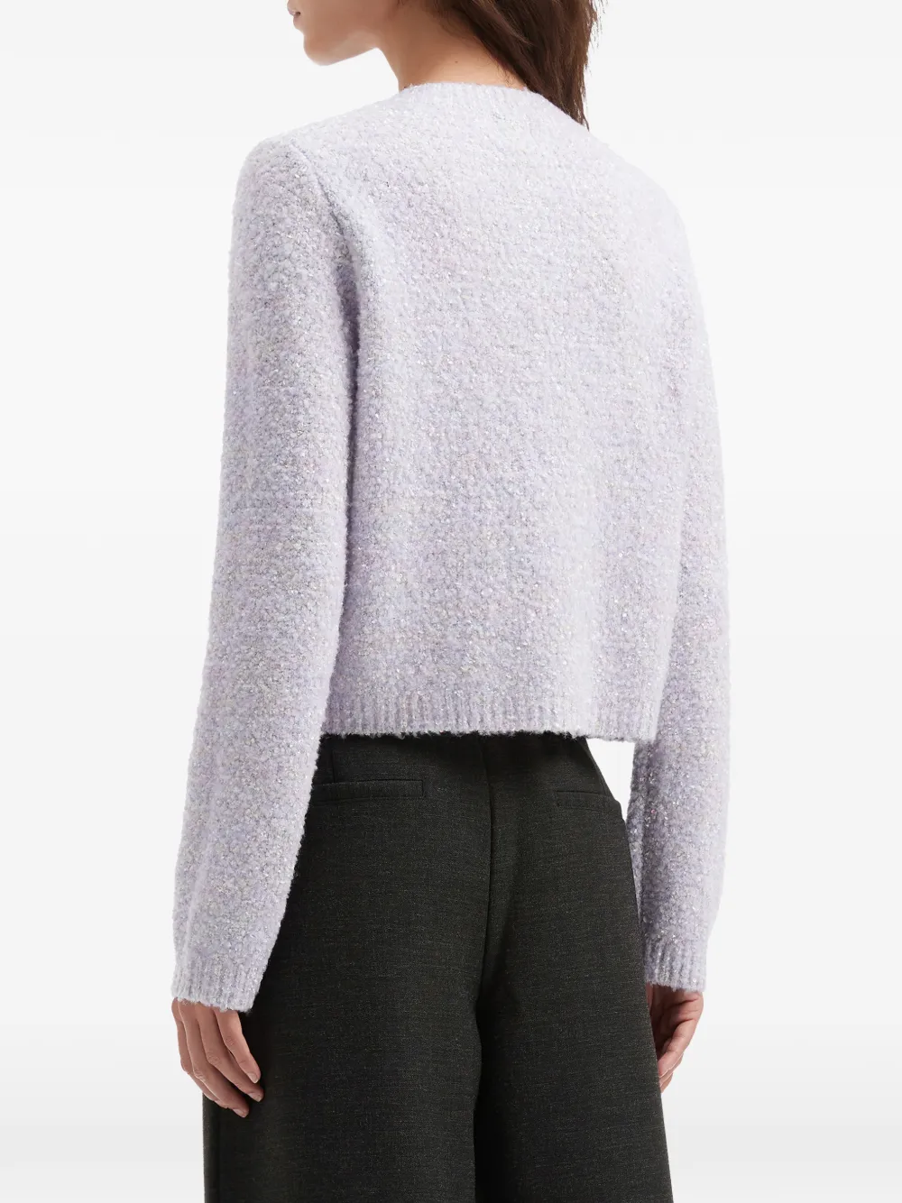 b+ab Vest met ronde hals Paars