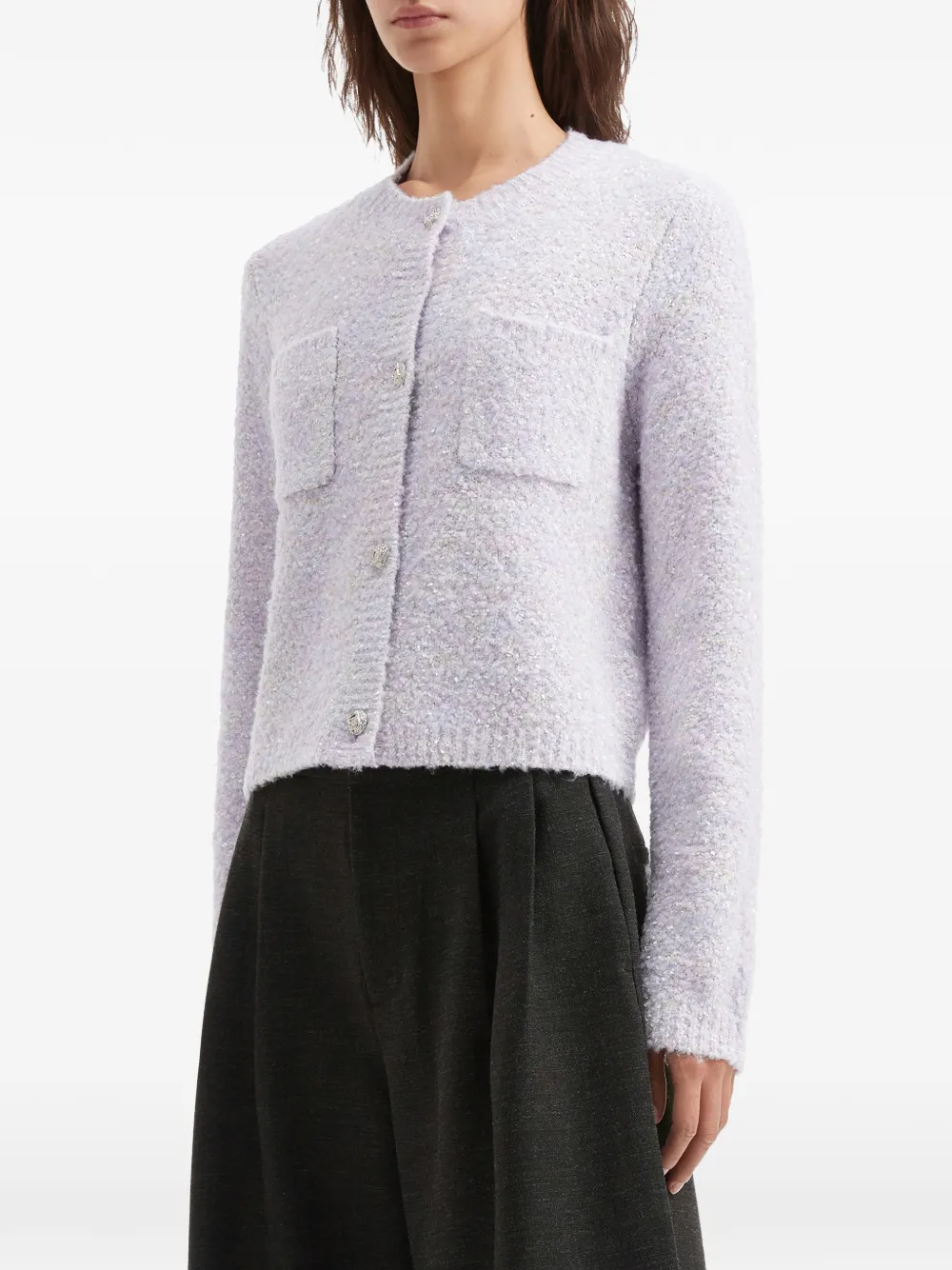 b+ab Vest met ronde hals Paars