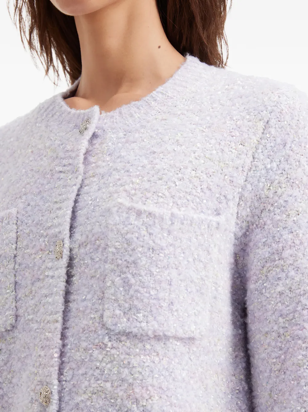 b+ab Vest met ronde hals Paars