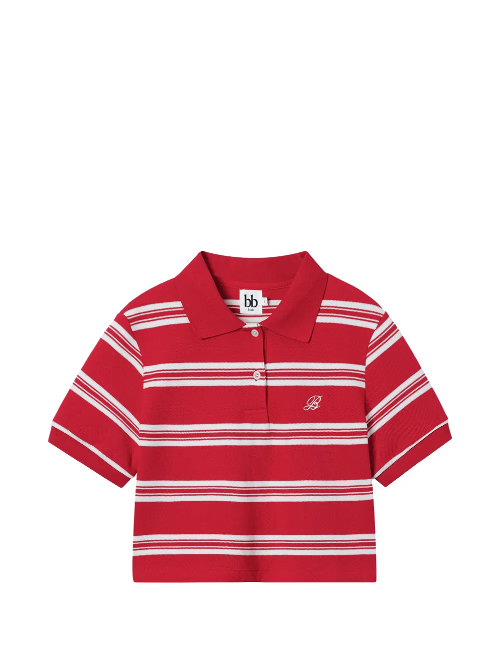 b+ab Polo a righe - Rosso