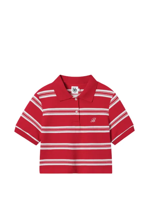 b+ab striped collared polo top
