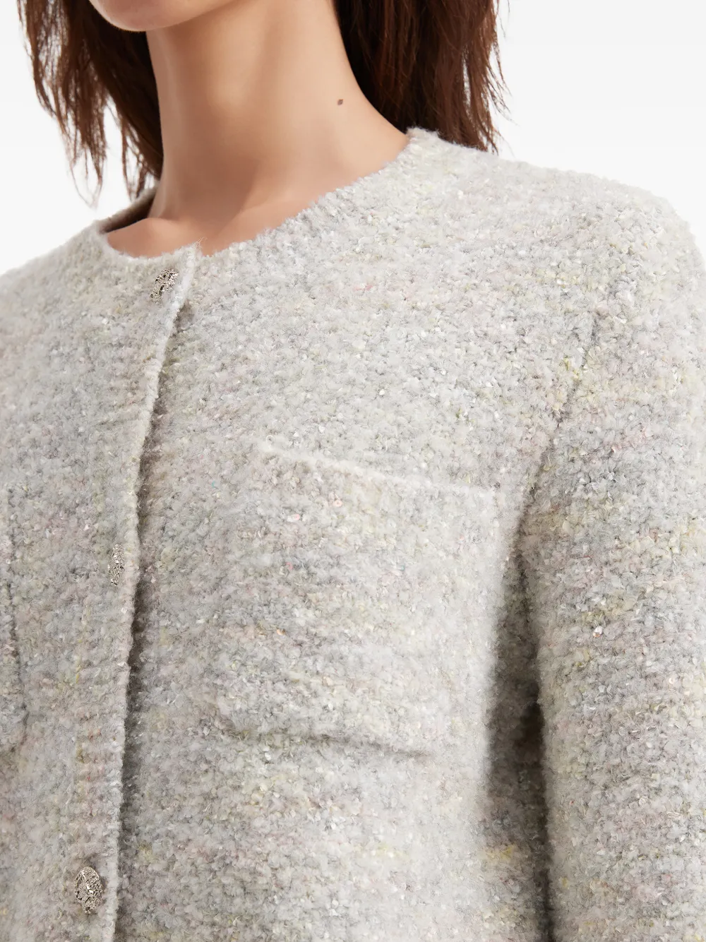 b+ab Vest met ronde hals Grijs