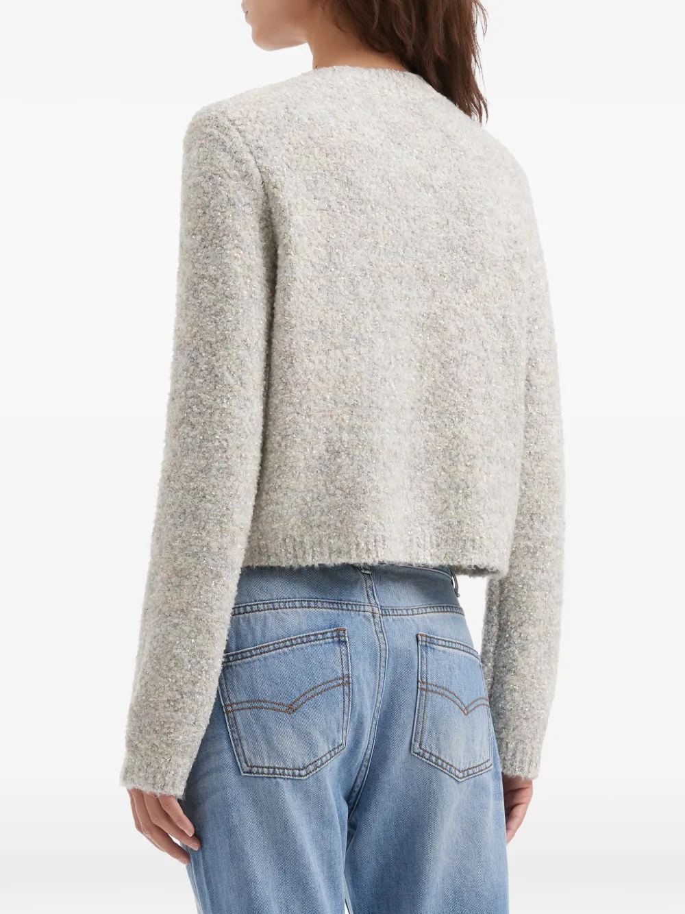 b+ab Vest met ronde hals Grijs