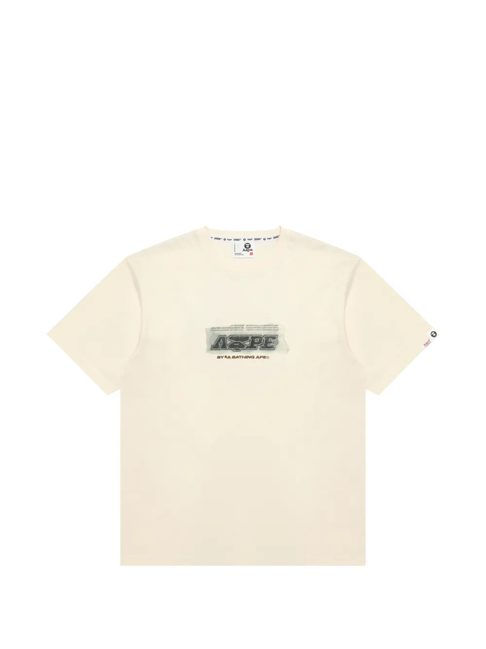 AAPE BY *A BATHING APE® T-shirt con stampa - Toni neutri