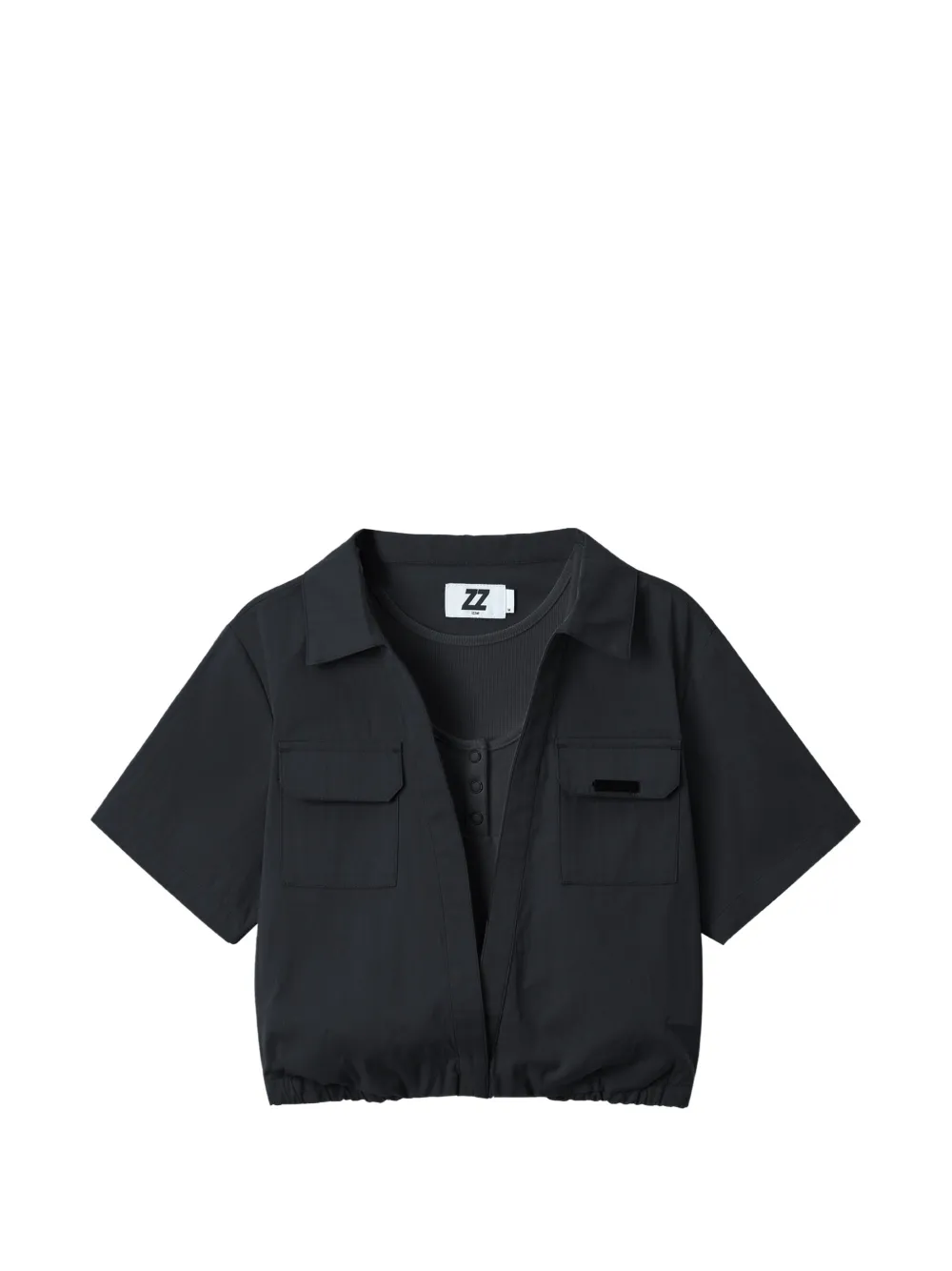 izzue Camicia crop - Nero