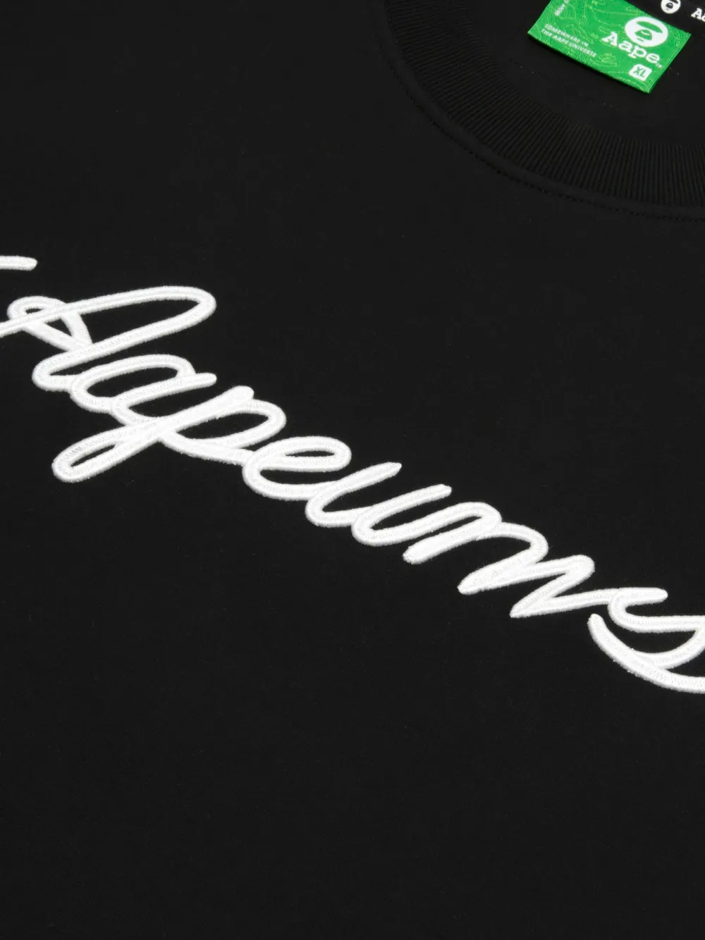 AAPE BY *A BATHING APE Sweater met geborduurd logo Zwart