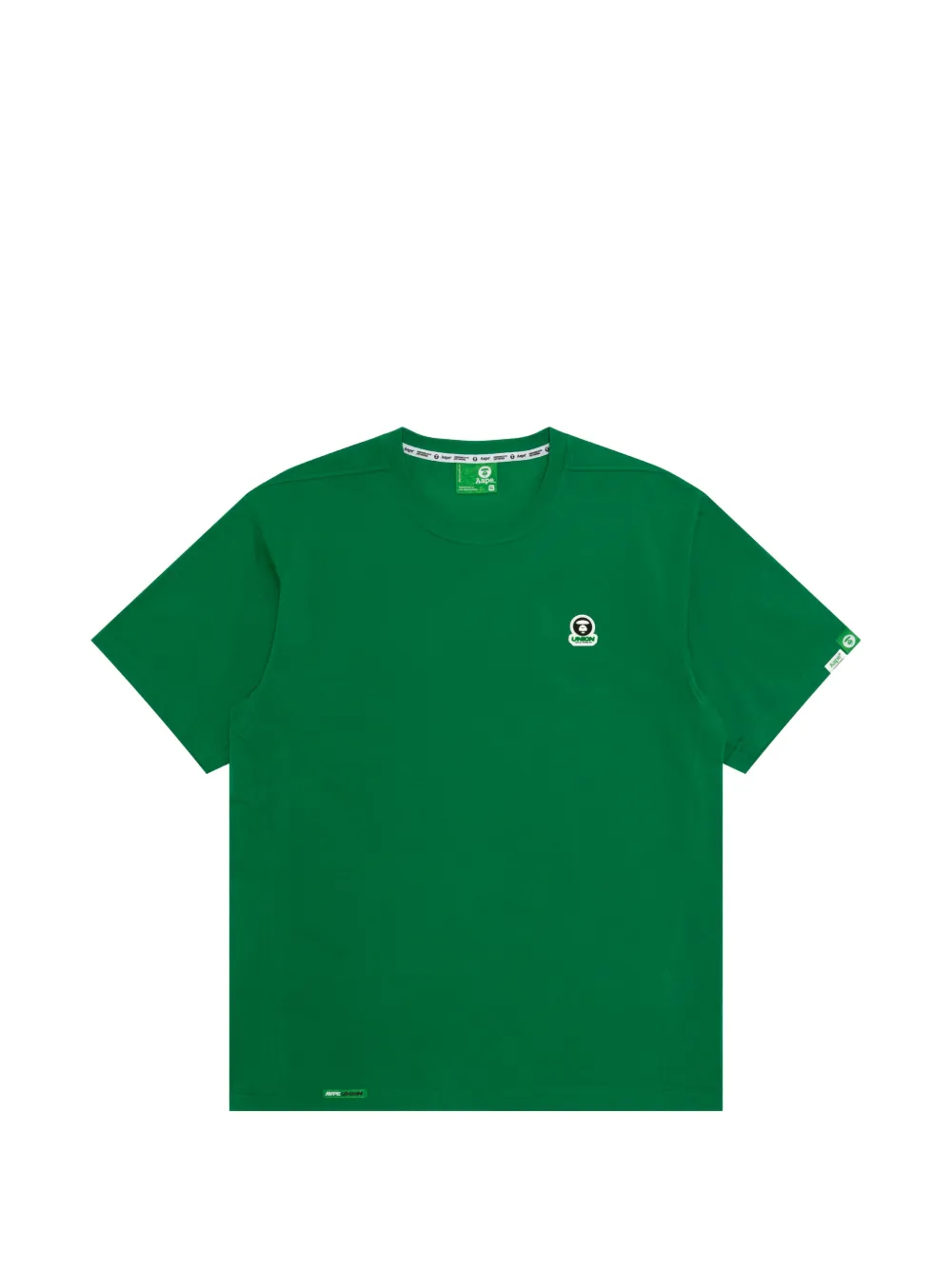AAPE BY *A BATHING APE® T-shirt con applicazione logo - Verde