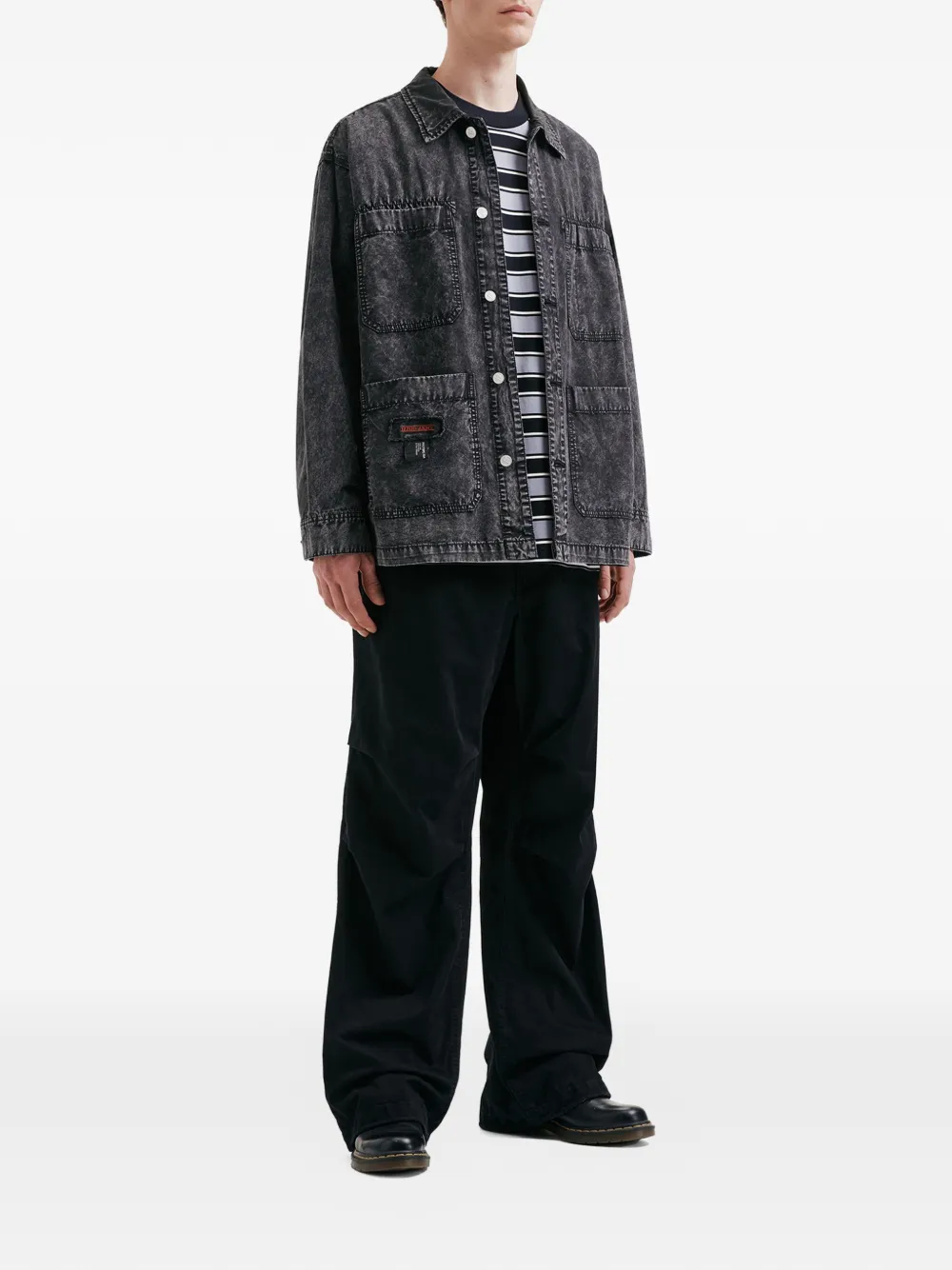 izzue buttoned pocket cotton jacket | Shirt Jackets | Image 2