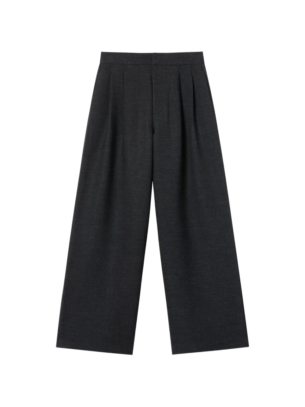 b+ab Pantaloni a gamba ampia con pieghe - Grigio