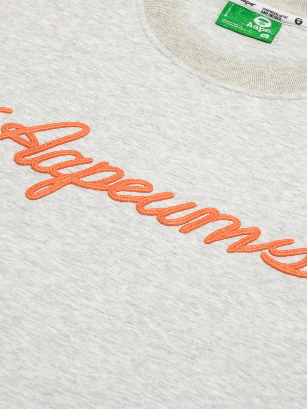 AAPE BY *A BATHING APE Sweater met geborduurd logo Grijs