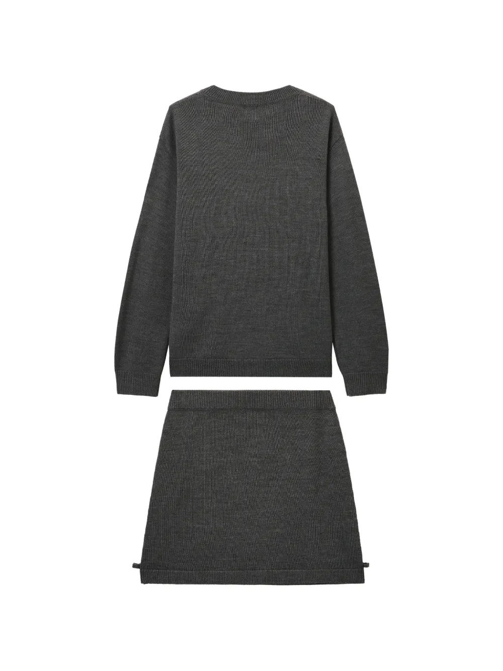 b+ab Rok set met strikdetail Grijs