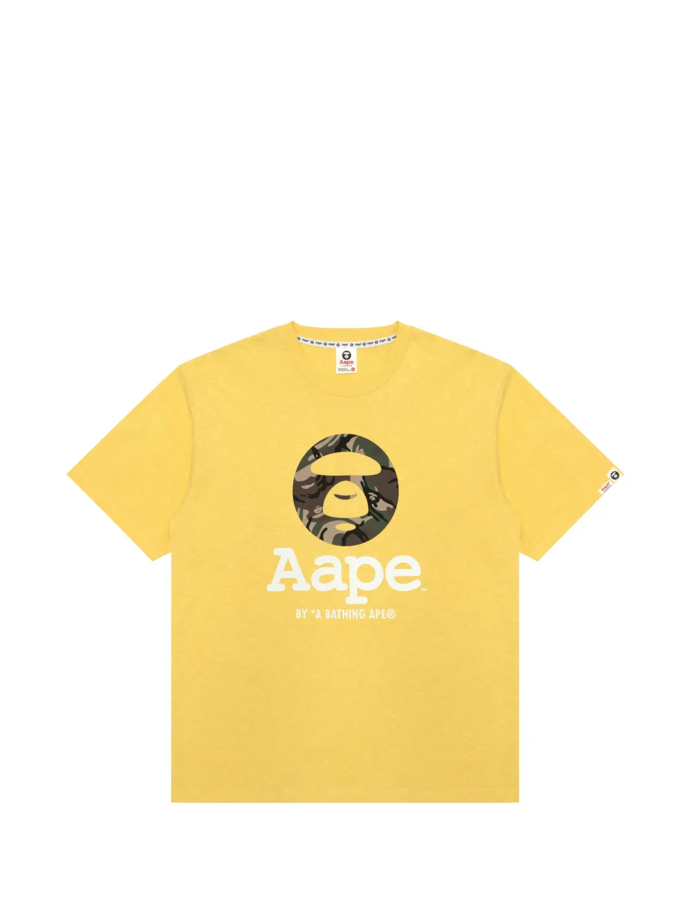 AAPE BY *A BATHING APE® T-shirt con grafica - Giallo