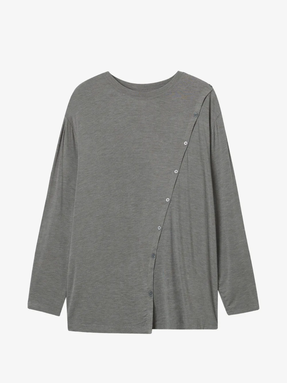 b+ab ロングスリーブ トップ | グレー | Image 1
