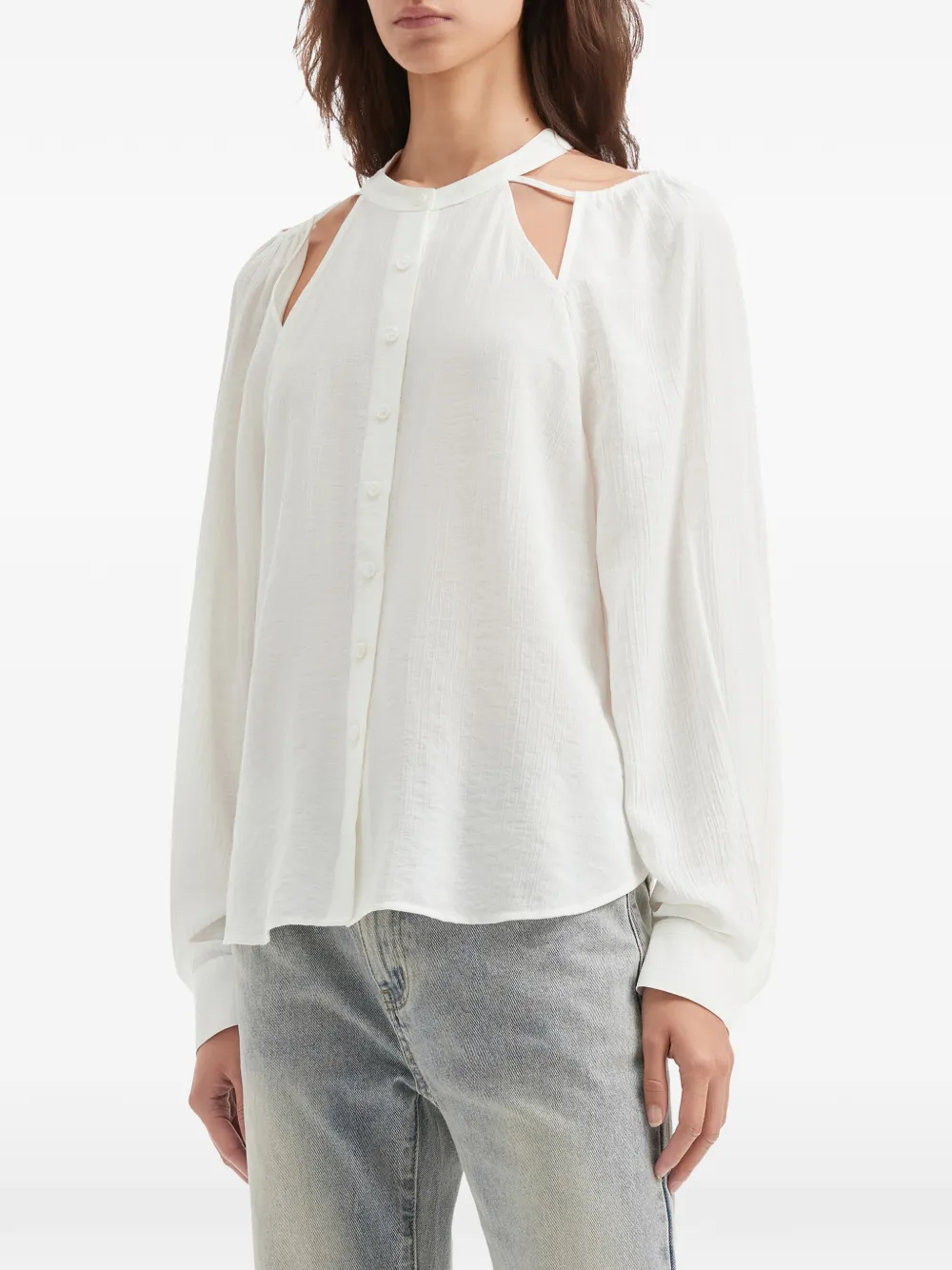 b+ab Blouse met lange mouwen Wit