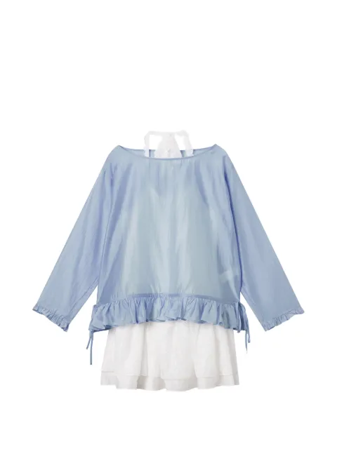 b+ab lace ruffled playsuit