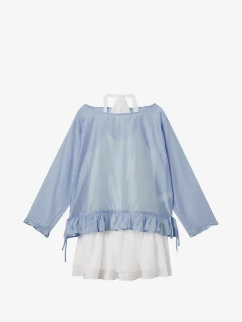 b+ab lace ruffled playsuit