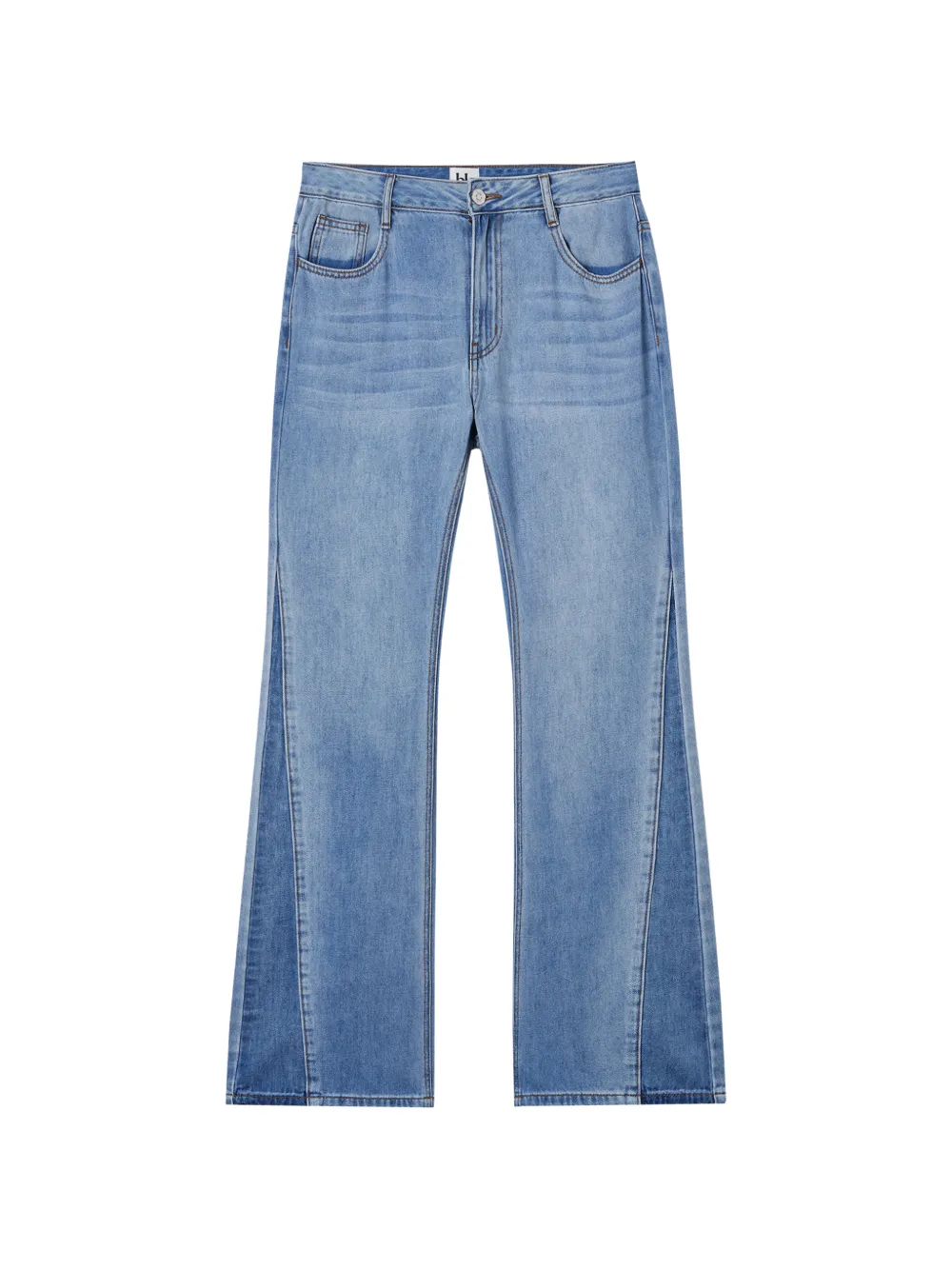 b+ab Jeans con design a inserti - Blu