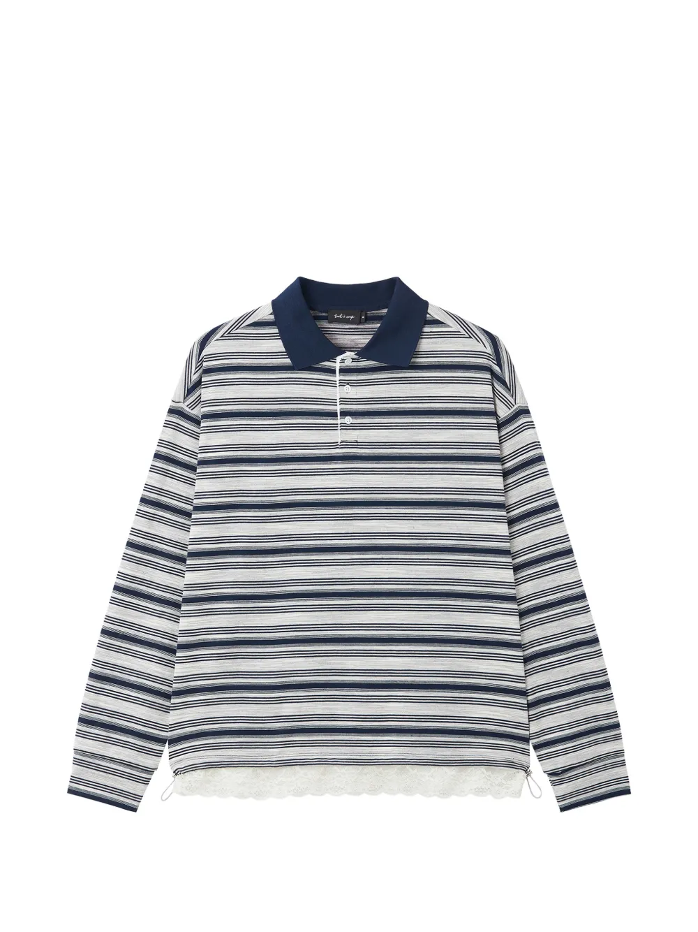 tout a coup Gestreiftes Poloshirt - Weiß