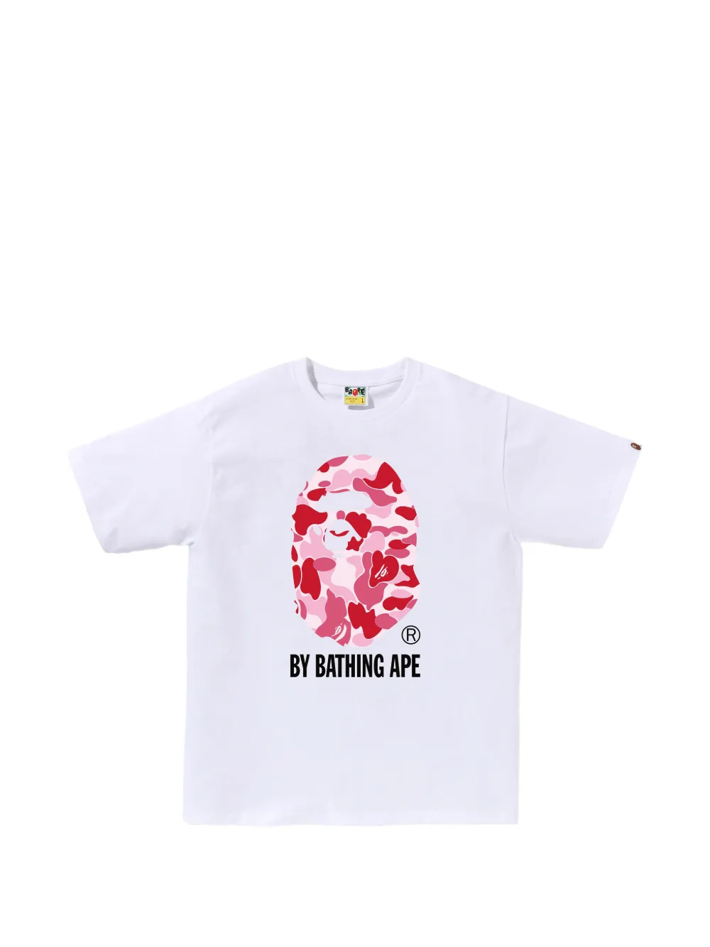 A BATHING APE® 카모 프린트 티셔츠 | 화이트 | Image 1
