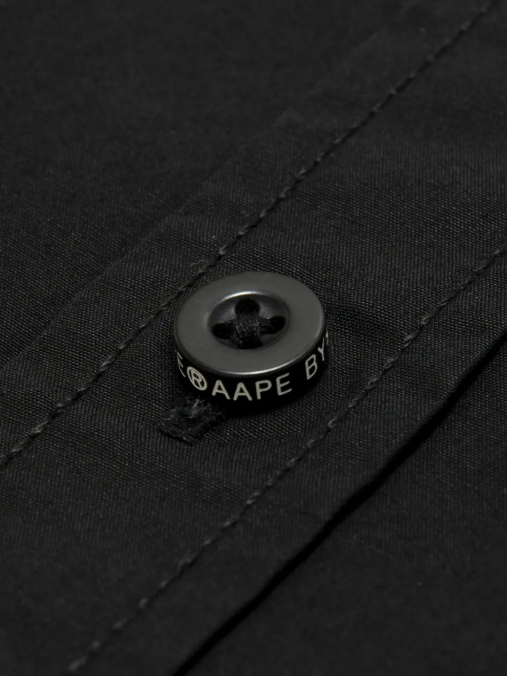AAPE BY *A BATHING APE Overhemd met lange mouwen Zwart