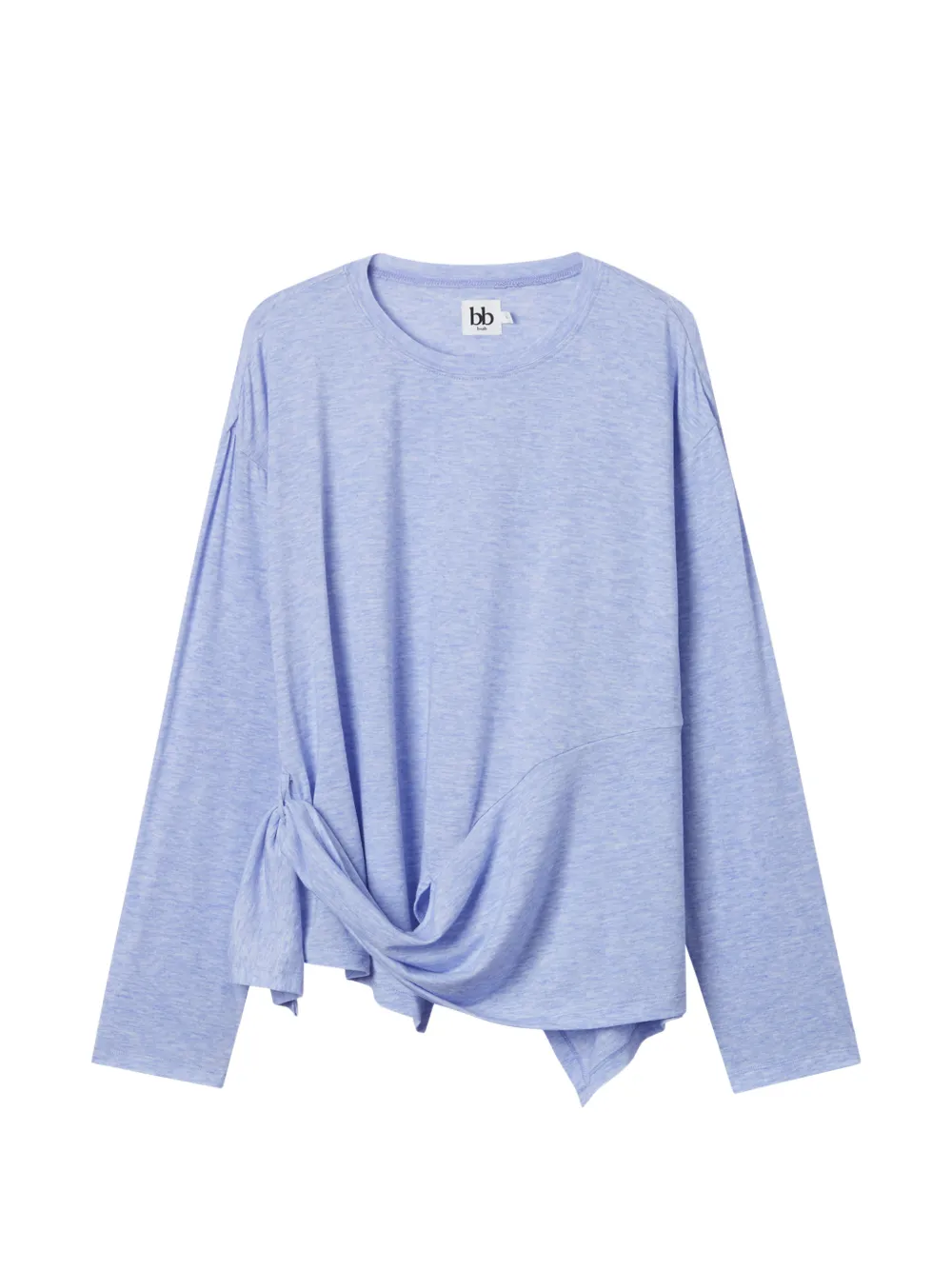 b+ab 매듭 비대칭 탑 | 블루 | Image 1