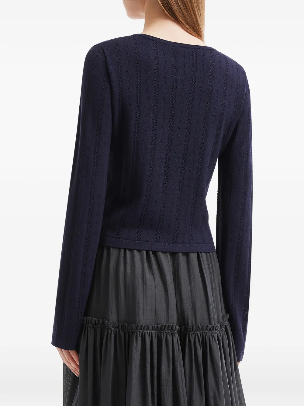 tout a coup Gebreid vest Blauw