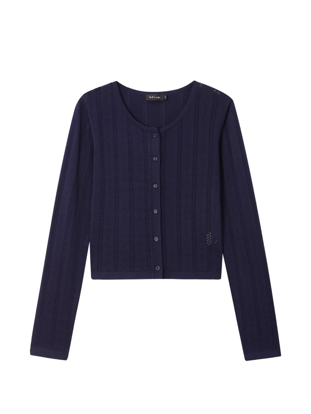 tout a coup Cardigan in maglia con bottoni - Blu