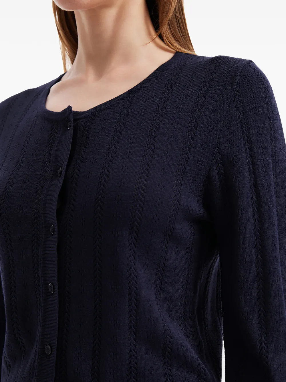 tout a coup Gebreid vest Blauw