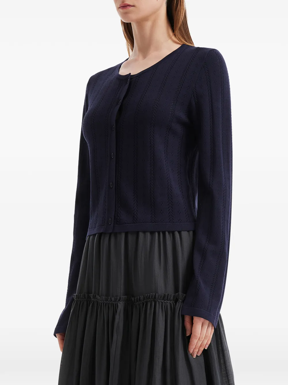 tout a coup Gebreid vest Blauw