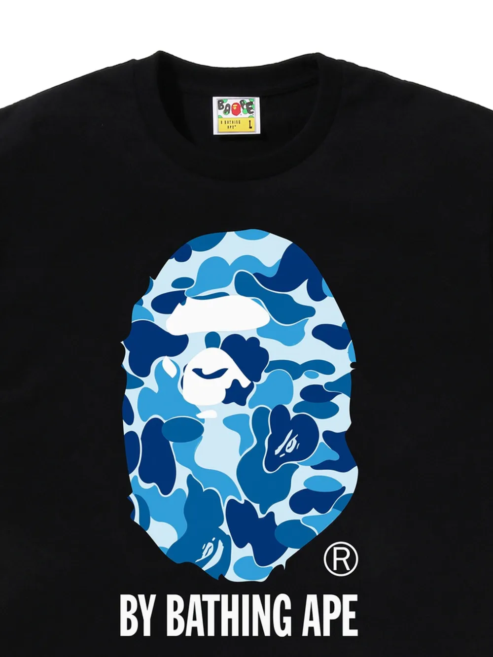 A BATHING APE T-shirt met camouflageprint Zwart