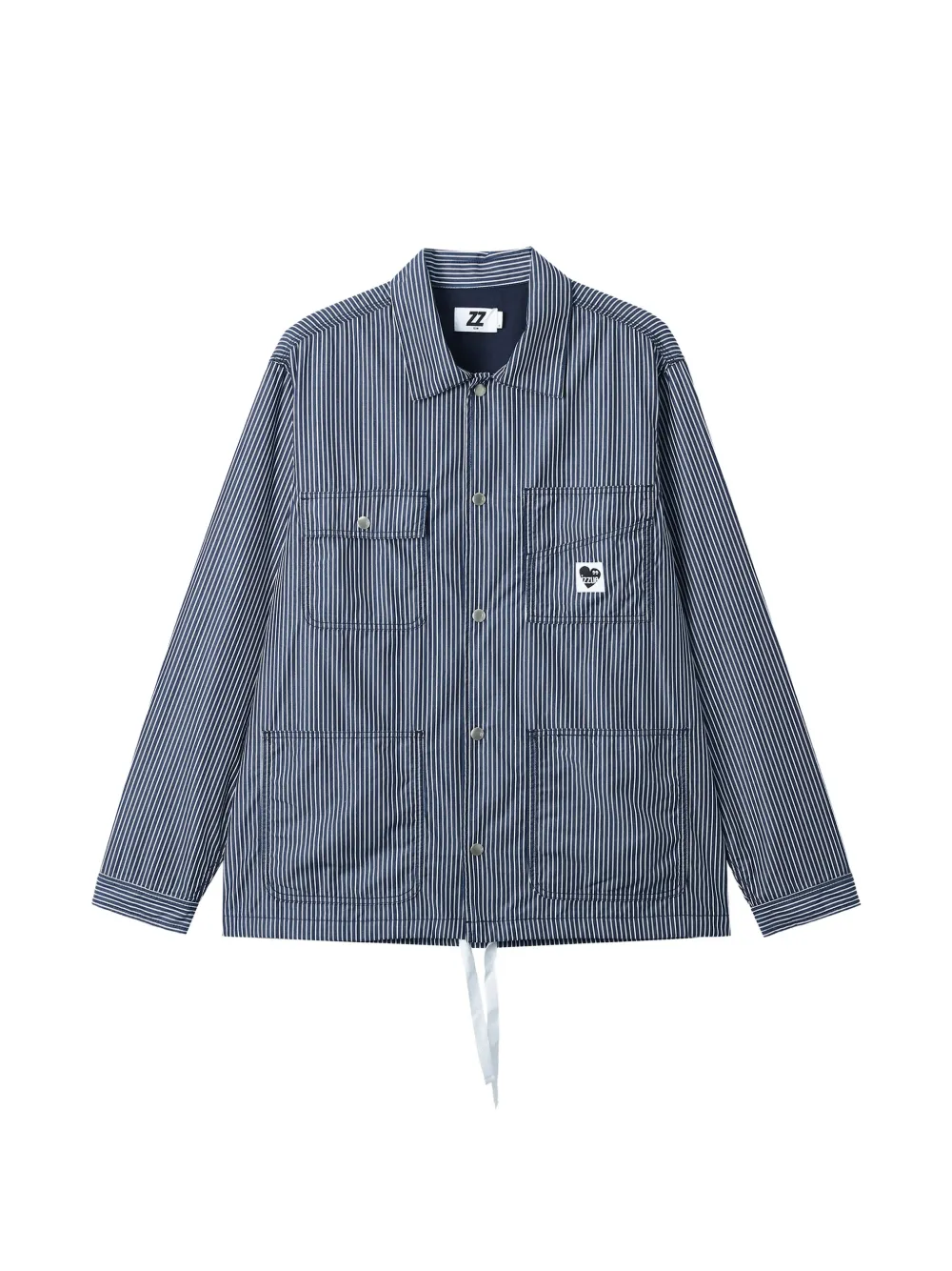 izzue striped patch jacket | Blue | Image 1