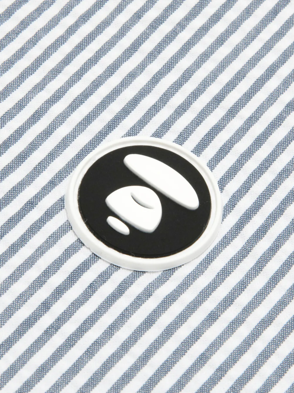 AAPE BY *A BATHING APE Gestreept overhemd Wit