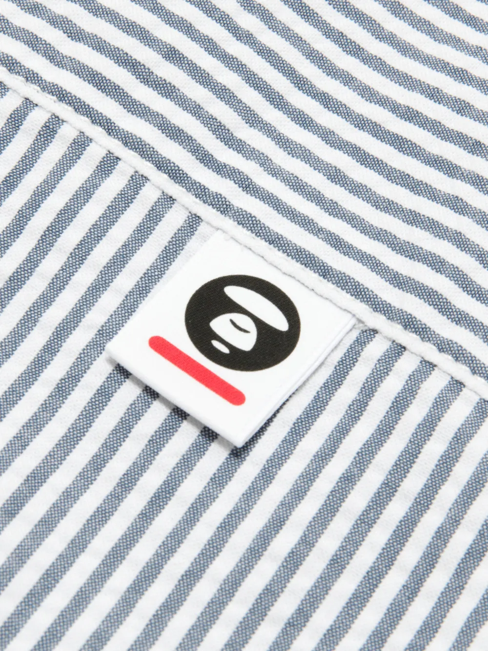 AAPE BY *A BATHING APE Gestreept overhemd Wit