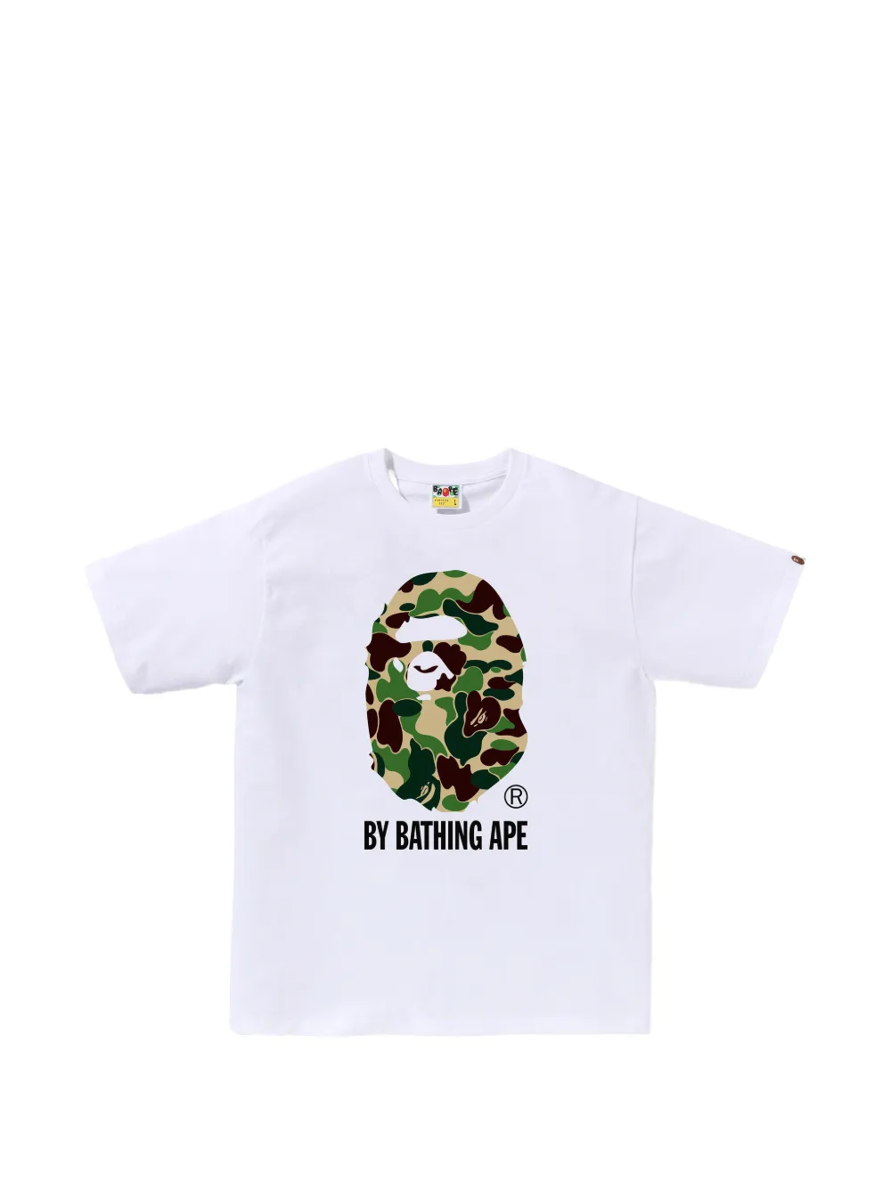 A BATHING APE® 카무플라주 프린트 티셔츠 | 화이트