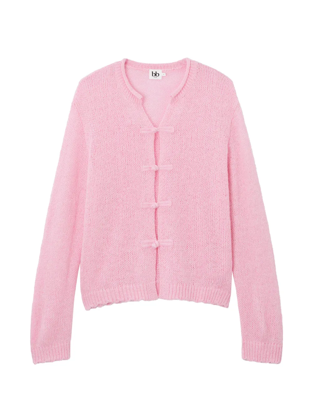 B+ab Buttoned Cardigan In Pink