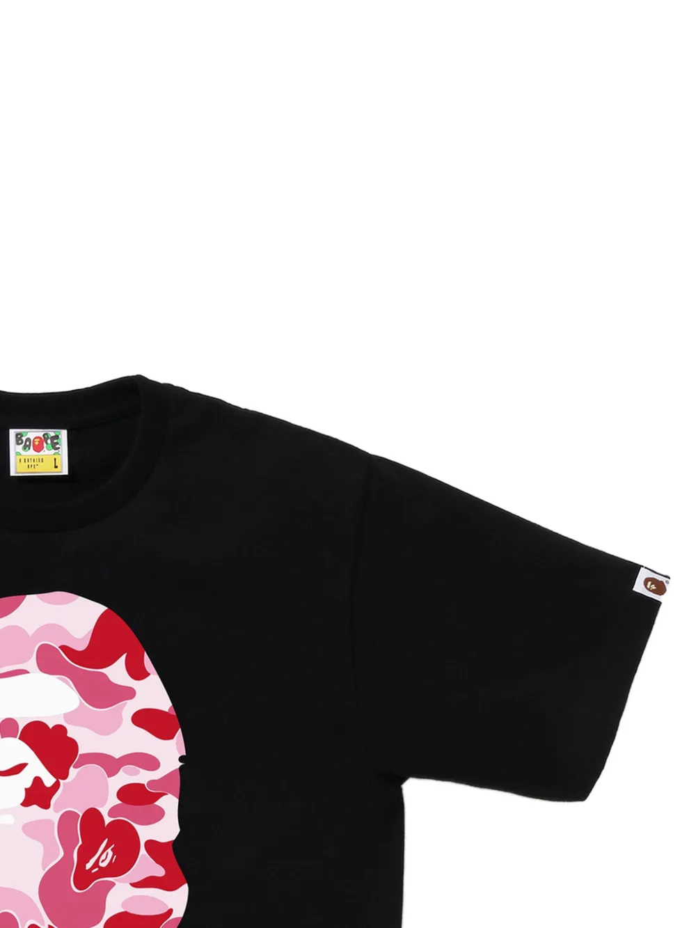 A BATHING APE T-shirt met grafische print Zwart