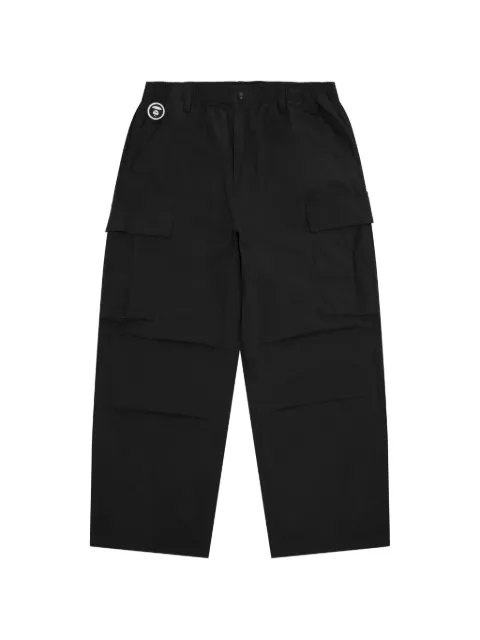 AAPE BY *A BATHING APE® logo-patch trousers