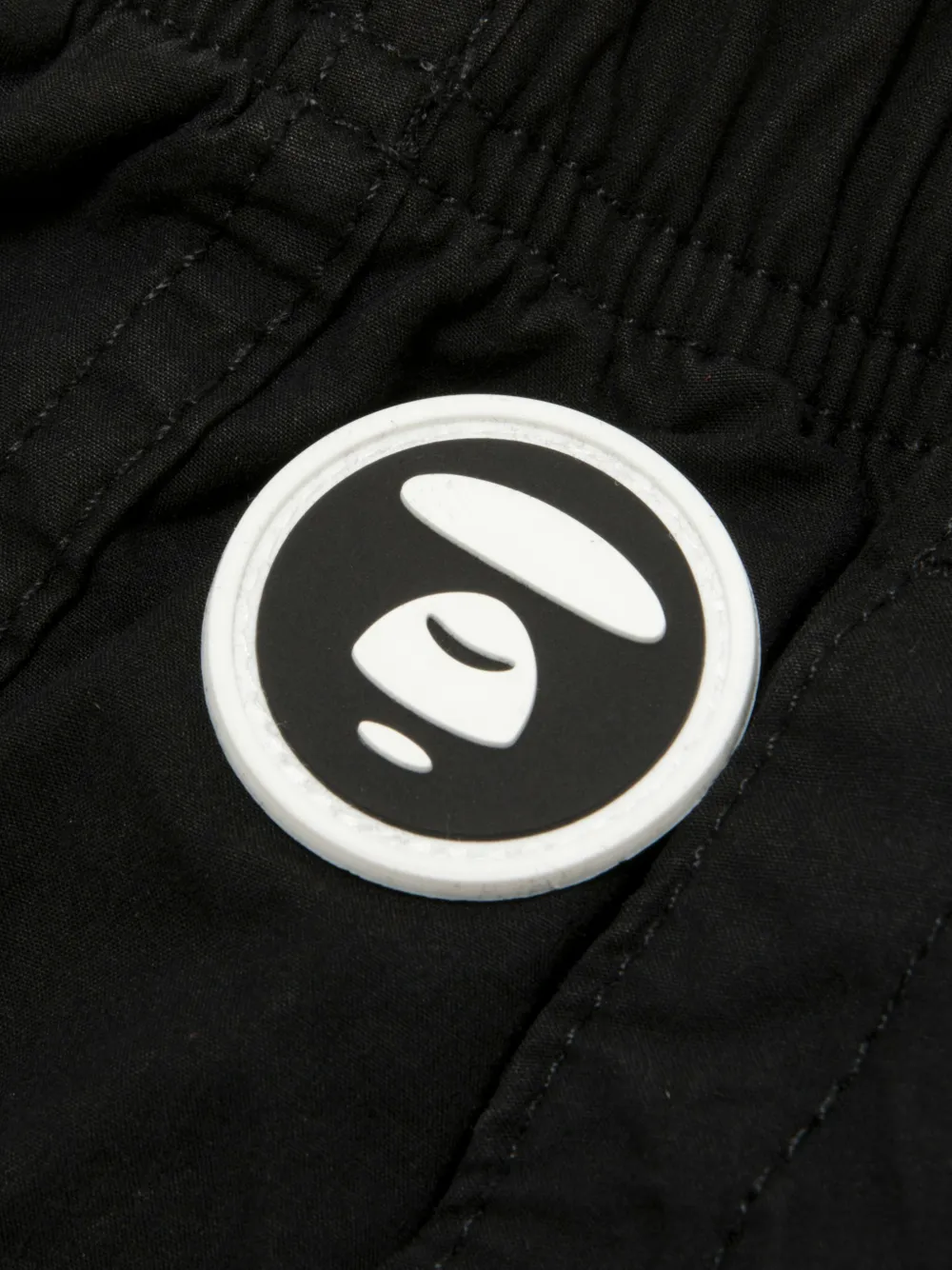 Aape By *a Bathing Ape® Logo-patch Trousers - Black 
