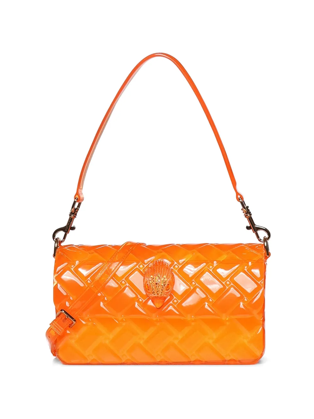 Kurt Geiger London Kensington quilted-effect shoulder bag - Arancione