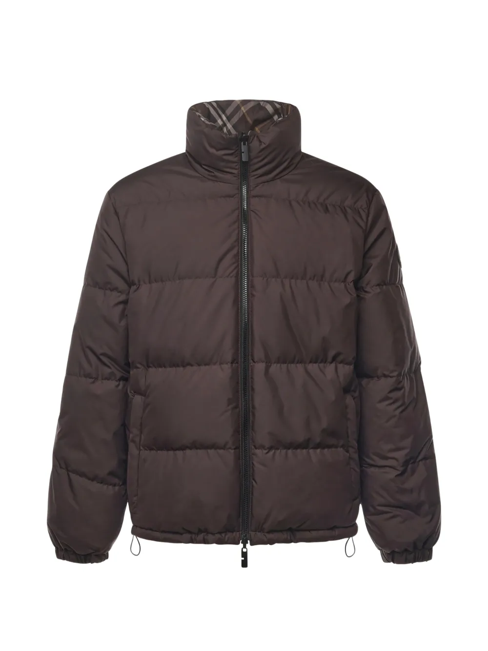 Burberry Reversible Check Snowdon Puffer Jacket | Brown | FARFETCH