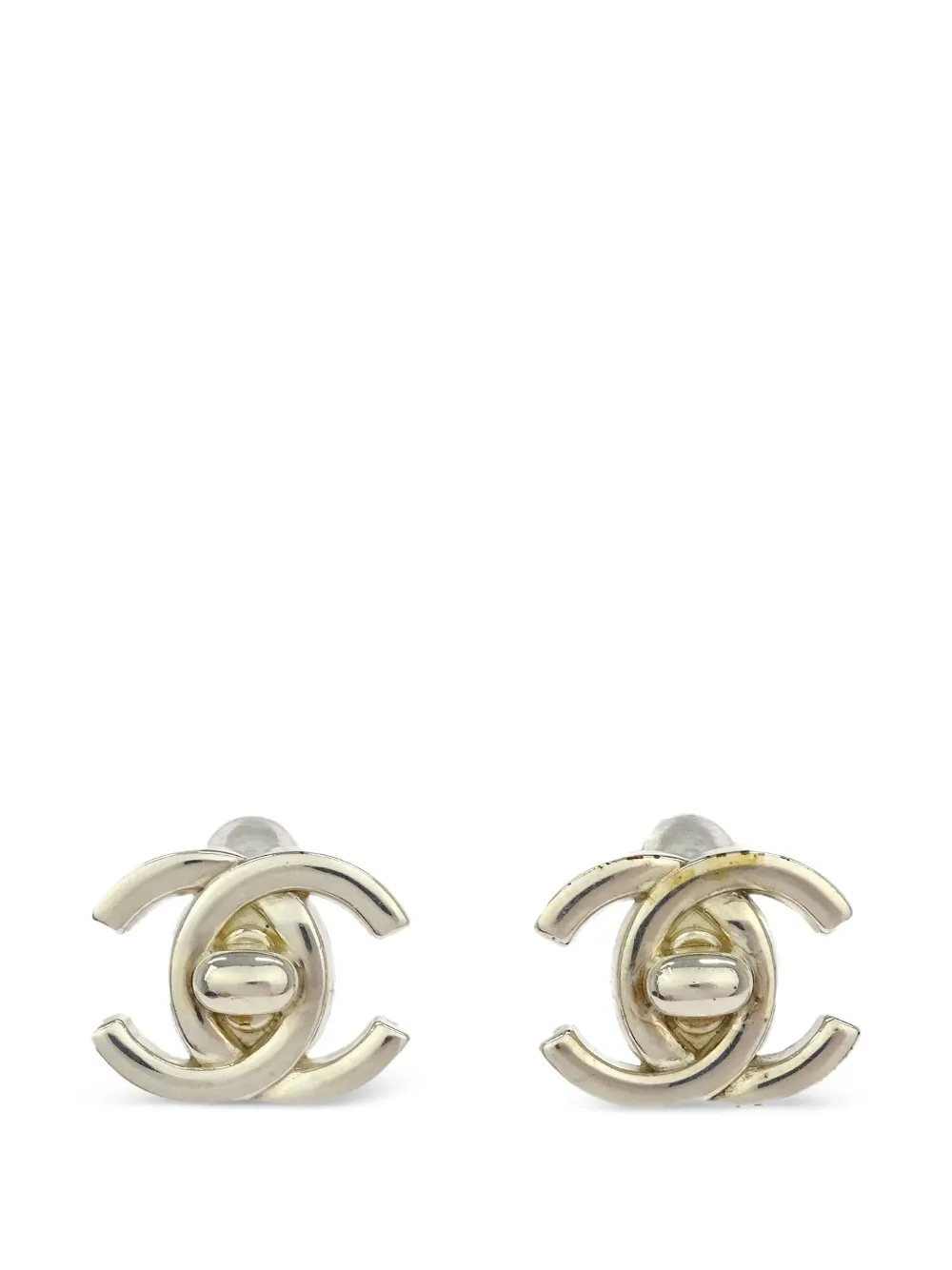 CHANEL Pre-Owned Orecchini CC 1996 - Argento