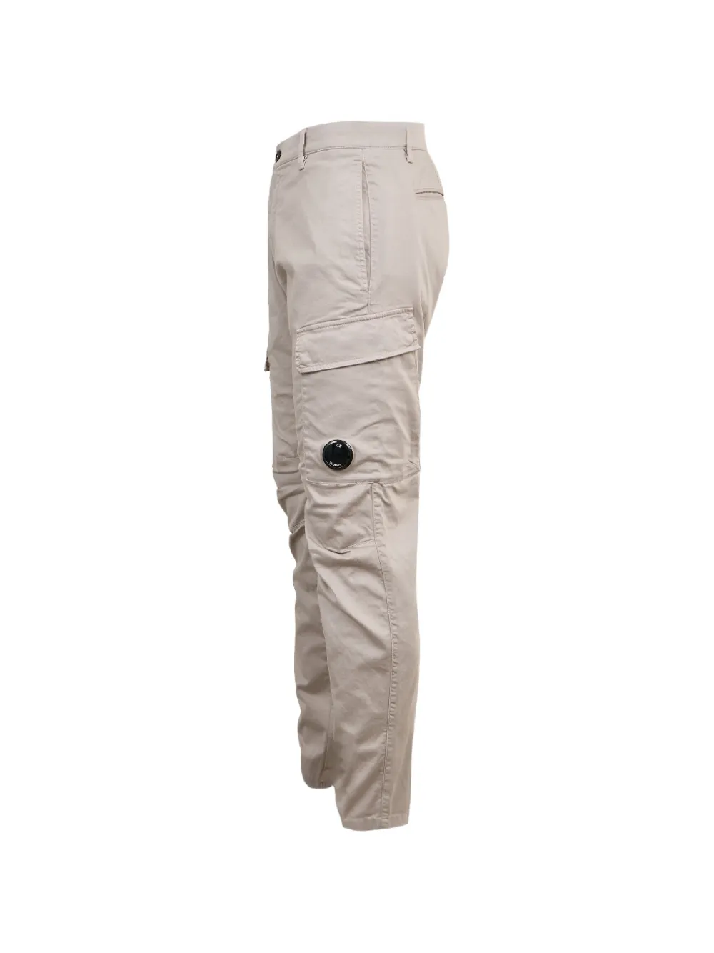 C.P. Company Cargo broek met logodetail Beige