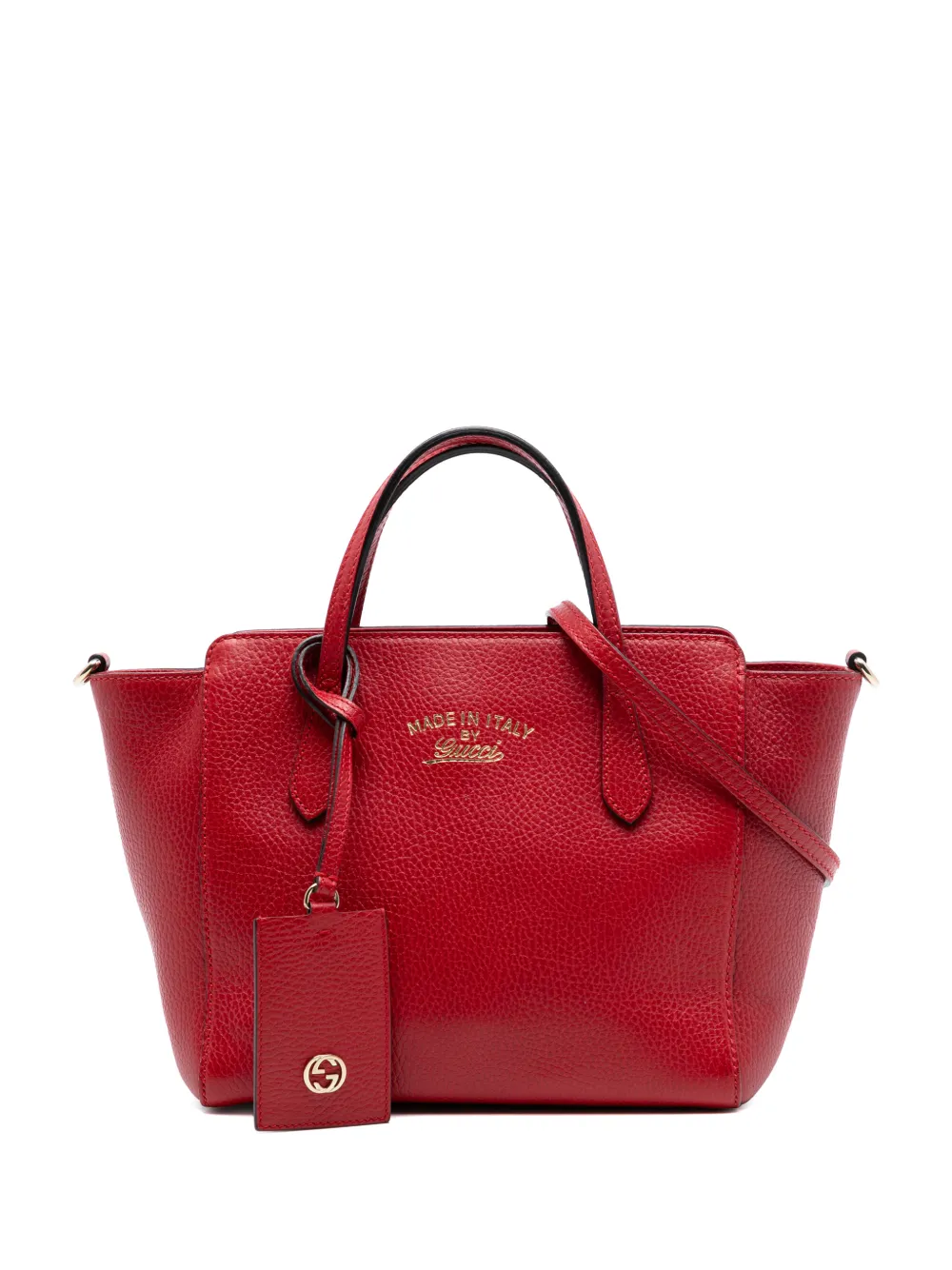 Gucci Pre-Owned 2000-2015 Mini Leather Swing satchel - Rosso