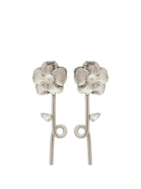 Simone Rocha Blooming Poppy hoop earrings