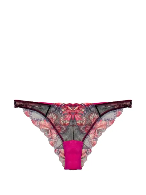 Fleur Du Mal butterfly scalloped briefs