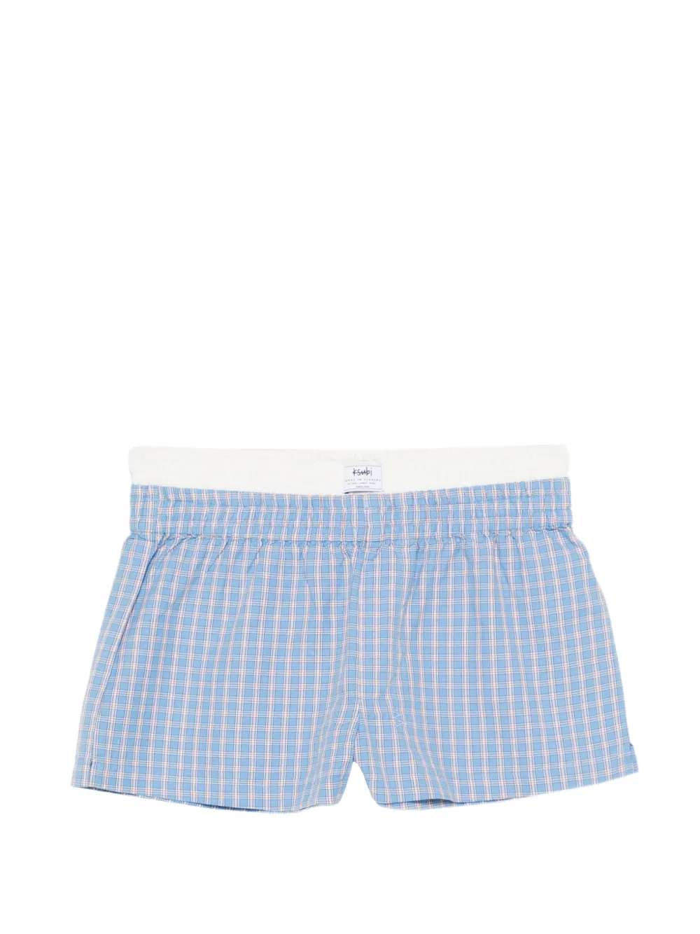Ksubi check boxer shorts - Blu
